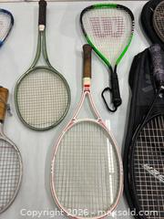 MaxSold Auction: Lot Features a Mix of 9 Vintage and Modern Tennis Rackets  - Los Angeles (California, USA) SUPER SHORT NOTICE SELLER MANAGED Charity/Fundraising Online Auction - Vanowen Street