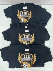 MaxSold Auction: Lot of 14 “110 Football” Club Black T Shirts Total: 9 Medium, 2 Large, 3 X-Large - Los Angeles (California, USA) SUPER SHORT NOTICE SELLER MANAGED Charity/Fundraising Online Auction - Vanowen Street