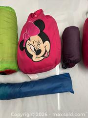 MaxSold Auction: Lot of 5 Assorted Children’s Sleeping Bags & 1 Small Tent  - Los Angeles (California, USA) SUPER SHORT NOTICE SELLER MANAGED Charity/Fundraising Online Auction - Vanowen Street