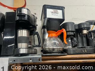 MaxSold Auction: Lot of 9 Assorted Coffee Makers & 2 Coffee Pots-Different Styles - Los Angeles (California, USA) SUPER SHORT NOTICE SELLER MANAGED Charity/Fundraising Online Auction - Vanowen Street
