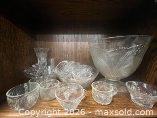 MaxSold Auction: Lot of Assorted Pieces of Crystal-Teacups & Punchbowl Set Included  - Los Angeles (California, USA) SUPER SHORT NOTICE SELLER MANAGED Charity/Fundraising Online Auction - Vanowen Street
