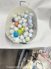 MaxSold Auction: Lot of Golf Balls and Bucket - Los Angeles (California, USA) SUPER SHORT NOTICE SELLER MANAGED Charity/Fundraising Online Auction - Vanowen Street