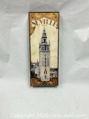 MaxSold Auction: Vintage Style “Seville Spain” Wall Art Plaque – Architectural Travel Decor - Los Angeles (California, USA) SUPER SHORT NOTICE SELLER MANAGED Charity/Fundraising Online Auction - Vanowen Street