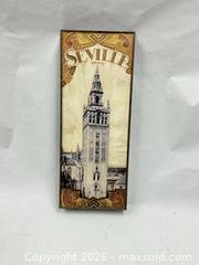 MaxSold Auction: Vintage Style “Seville Spain” Wall Art Plaque – Architectural Travel Decor - Los Angeles (California, USA) SUPER SHORT NOTICE SELLER MANAGED Charity/Fundraising Online Auction - Vanowen Street
