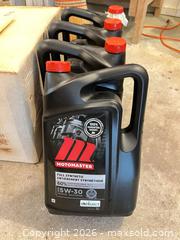 MaxSold Auction: Motomaster 5W-30 Full Synthetic Motor Oil (5 L) - 4 Pack - Cambridge (Ontario, Canada) SELLER MANAGED Estate Sale Online Auction - Tiffany Street