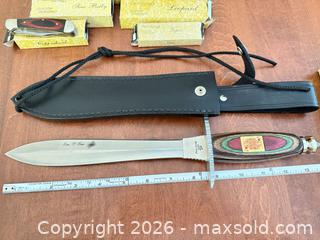 MaxSold Auction: Frost Cutlery Knife Lot — Fixed Blades, Folders & Sheaths - San Jose (California, USA) PARTNER MANAGED Estate Sale Online Auction - Tuscarora Drive