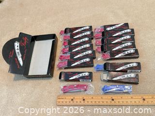 MaxSold Auction: Lot of 18 Folding Pocket Knives – Bear Hunter, Firefly, Frost Cutlery - San Jose (California, USA) PARTNER MANAGED Estate Sale Online Auction - Tuscarora Drive