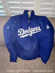 MaxSold Auction: Majestic Los Angeles Dodgers Royal Blue Zip-up Jacket Large - San Jose (California, USA) PARTNER MANAGED Estate Sale Online Auction - Tuscarora Drive