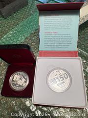 MaxSold Auction: CIBC 1 oz Fine Silver Commemorative Medallion (2017) A - Newmarket (Ontario, Canada) SELLER MANAGED Downsizing Online Auction - William Roe Boulevard (CONDO)