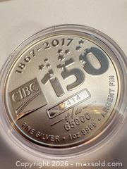 MaxSold Auction: CIBC 1 oz Fine Silver Commemorative Medallion (2017) A - Newmarket (Ontario, Canada) SELLER MANAGED Downsizing Online Auction - William Roe Boulevard (CONDO)