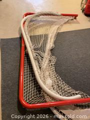 MaxSold Auction: Regulation Ice/Street Hockey Goal - Red Steel Frame - Ottawa (Ontario, Canada) SELLER MANAGED Downsizing Online Auction - Adam Baker Way