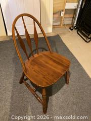 MaxSold Auction: Solid Wood Windsor Spindle-Back Side Chair, Rustic Finish - Ottawa (Ontario, Canada) SELLER MANAGED Downsizing Online Auction - Adam Baker Way