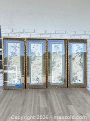 MaxSold Auction: 4 large 1963 Oriental art pictures - Cocoa (Florida, USA) SELLER MANAGED Estate Sale Online Auction - Broadcast Court