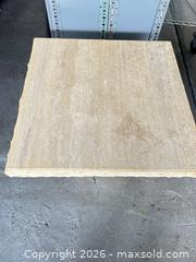 MaxSold Auction: Beautiful Earth tone  travertine table  - Cocoa (Florida, USA) SELLER MANAGED Estate Sale Online Auction - Broadcast Court