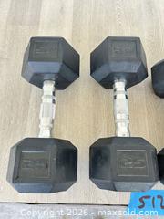 MaxSold Auction: Dumbbell weight set - Cocoa (Florida, USA) SELLER MANAGED Estate Sale Online Auction - Broadcast Court