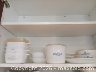 MaxSold Auction: CorningWare Blue Cornflower & Floral Basket Bakeware Lot B - Oakville (Ontario, Canada) Moving Online Auction - Ribble Crescent