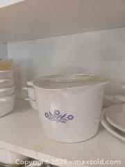 MaxSold Auction: CorningWare Blue Cornflower & Floral Basket Bakeware Lot B - Oakville (Ontario, Canada) Moving Online Auction - Ribble Crescent