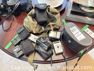 MaxSold Auction: Vintage Binoculars and Cameras, Panasonic DMC-LC33; Voigtländer bessy ak camera B - Oakville (Ontario, Canada) Moving Online Auction - Ribble Crescent