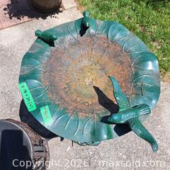 MaxSold Auction: Cast Iron Birdbath and Metal Outdoor Chiminea - Kingston (Ontario, Canada) PARTNER MANAGED Downsizing Online Auction - Nottingham Place