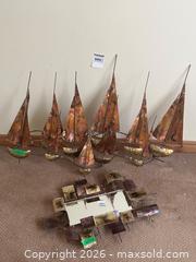 MaxSold Auction: Mid-Century Copper and Brass Nautical Sculpture and Mirror Set - Kingston (Ontario, Canada) PARTNER MANAGED Downsizing Online Auction - Nottingham Place