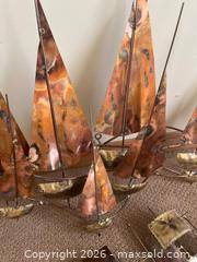 MaxSold Auction: Mid-Century Copper and Brass Nautical Sculpture and Mirror Set - Kingston (Ontario, Canada) PARTNER MANAGED Downsizing Online Auction - Nottingham Place