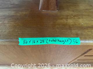 MaxSold Auction: Teak Mid-Century Modern Cabinet with Sliding Glass Doors - Kingston (Ontario, Canada) PARTNER MANAGED Downsizing Online Auction - Nottingham Place