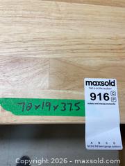 MaxSold Auction: Trinity 72-Inch Rolling Workbench with Stainless Steel and Butcher Block Top - Kingston (Ontario, Canada) PARTNER MANAGED Downsizing Online Auction - Nottingham Place