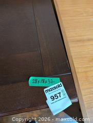 MaxSold Auction: Wooden Filing Cabinet with Two Drawers and Top Storage - Kingston (Ontario, Canada) PARTNER MANAGED Downsizing Online Auction - Nottingham Place