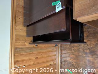 MaxSold Auction: Wooden Filing Cabinet with Two Drawers and Top Storage - Kingston (Ontario, Canada) PARTNER MANAGED Downsizing Online Auction - Nottingham Place