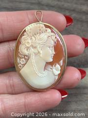 MaxSold Auction: (11K Gold & Pewter) Vintage Cameo, Marcel Boucher & Jorgen Jensen Brooches / Pendants - North Vancouver (British Columbia, Canada) PARTNER MANAGED Estate Sale Online Auction - E Braemar Road