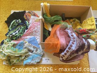MaxSold Auction: 1960's-80's Vintage Fashion Scarves & Handkerchiefs  - North Vancouver (British Columbia, Canada) PARTNER MANAGED Estate Sale Online Auction - E Braemar Road