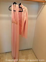 MaxSold Auction: 1970's Vintage Jack Bryan Peach Blush Evening Gown & Beaded Long-Sleeve Jacket - North Vancouver (British Columbia, Canada) PARTNER MANAGED Estate Sale Online Auction - E Braemar Road