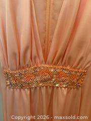 MaxSold Auction: 1970's Vintage Jack Bryan Peach Blush Evening Gown & Beaded Long-Sleeve Jacket - North Vancouver (British Columbia, Canada) PARTNER MANAGED Estate Sale Online Auction - E Braemar Road