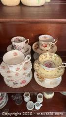 MaxSold Auction: (8 Sets) Fine Bone China Teacups & Saucers: Aynsley, Royal Albert, Royal Vale & Sandringham  - North Vancouver (British Columbia, Canada) PARTNER MANAGED Estate Sale Online Auction - E Braemar Road