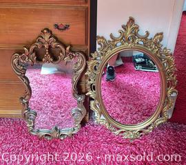 MaxSold Auction: Gold Hollywood Regency Wall Hanging Mirrors - North Vancouver (British Columbia, Canada) PARTNER MANAGED Estate Sale Online Auction - E Braemar Road