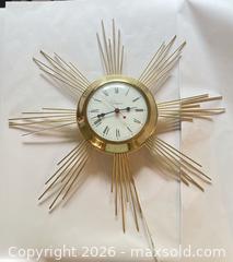 MaxSold Auction: MCM Ingraham Sunburst Electric Wall Clock - North Vancouver (British Columbia, Canada) PARTNER MANAGED Estate Sale Online Auction - E Braemar Road