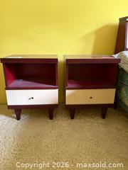 MaxSold Auction: MCM Two-Toned 'Viscol' Nightstands - North Vancouver (British Columbia, Canada) PARTNER MANAGED Estate Sale Online Auction - E Braemar Road