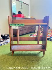 MaxSold Auction: MCM Walnut Record Album Stand or Bookshelf  - North Vancouver (British Columbia, Canada) PARTNER MANAGED Estate Sale Online Auction - E Braemar Road