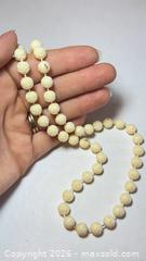 MaxSold Auction: Vintage Carved "French Ivory": Necklace, Brooch, Earrings - North Vancouver (British Columbia, Canada) PARTNER MANAGED Estate Sale Online Auction - E Braemar Road