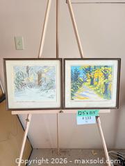 MaxSold Auction: Vintage Signed R. Mainville 'Stanley Park' Silkscreen Prints (Pair) - North Vancouver (British Columbia, Canada) PARTNER MANAGED Estate Sale Online Auction - E Braemar Road