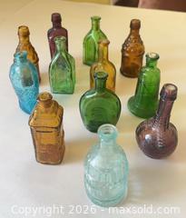 MaxSold Auction: Vintage Wheaton Miniature Glass Bottles (12) - North Vancouver (British Columbia, Canada) PARTNER MANAGED Estate Sale Online Auction - E Braemar Road