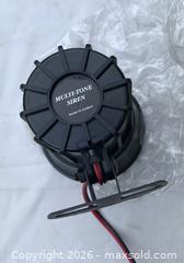 MaxSold Auction: Multi-Tone 12V DC Plastic Siren (Made in Taiwan) - Saanich (British Columbia, Canada) SELLER MANAGED Downsizing Online Auction - Carey Road