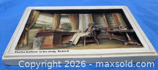 MaxSold Auction: Osborne (Ivorex) Charles Dickens Relief Wall Plaque - Saanich (British Columbia, Canada) SELLER MANAGED Downsizing Online Auction - Carey Road