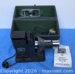 MaxSold Auction: Vintage SVE Model RK Slide Projector - 115V 100W - Saanich (British Columbia, Canada) SELLER MANAGED Downsizing Online Auction - Carey Road