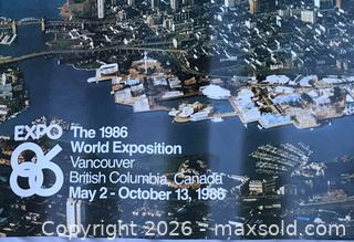 MaxSold Auction: Xtra Large Expo 86 Vancouver Cityscape Poster - Saanich (British Columbia, Canada) SELLER MANAGED Downsizing Online Auction - Carey Road