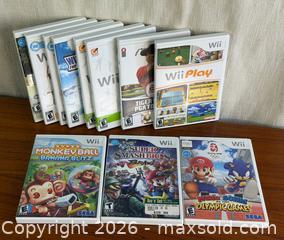 MaxSold Auction: Nintendo Wii Video Game Lot – Super Smash Bros Brawl, Monkey Ball, Sonic Olympics & More - Hamilton (Ontario, Canada) SELLER MANAGED Estate Sale Online Auction - Gertrude Street