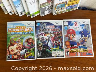 MaxSold Auction: Nintendo Wii Video Game Lot – Super Smash Bros Brawl, Monkey Ball, Sonic Olympics & More - Hamilton (Ontario, Canada) SELLER MANAGED Estate Sale Online Auction - Gertrude Street