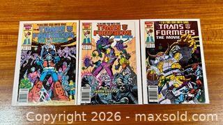 MaxSold Auction: Vintage 1986 Marvel Comics Adaptation of Transformer The Movie - 3 Issue Set - Hamilton (Ontario, Canada) SELLER MANAGED Estate Sale Online Auction - Gertrude Street