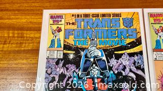 MaxSold Auction: Vintage 1986 Marvel Comics Adaptation of Transformer The Movie - 3 Issue Set - Hamilton (Ontario, Canada) SELLER MANAGED Estate Sale Online Auction - Gertrude Street
