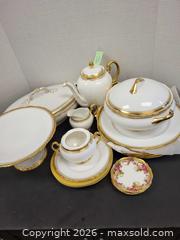 MaxSold Auction: Vintage Gold and White Dishes - Surrey (British Columbia, Canada) PARTNER MANAGED Estate Sale Online Auction - 16 Avenue